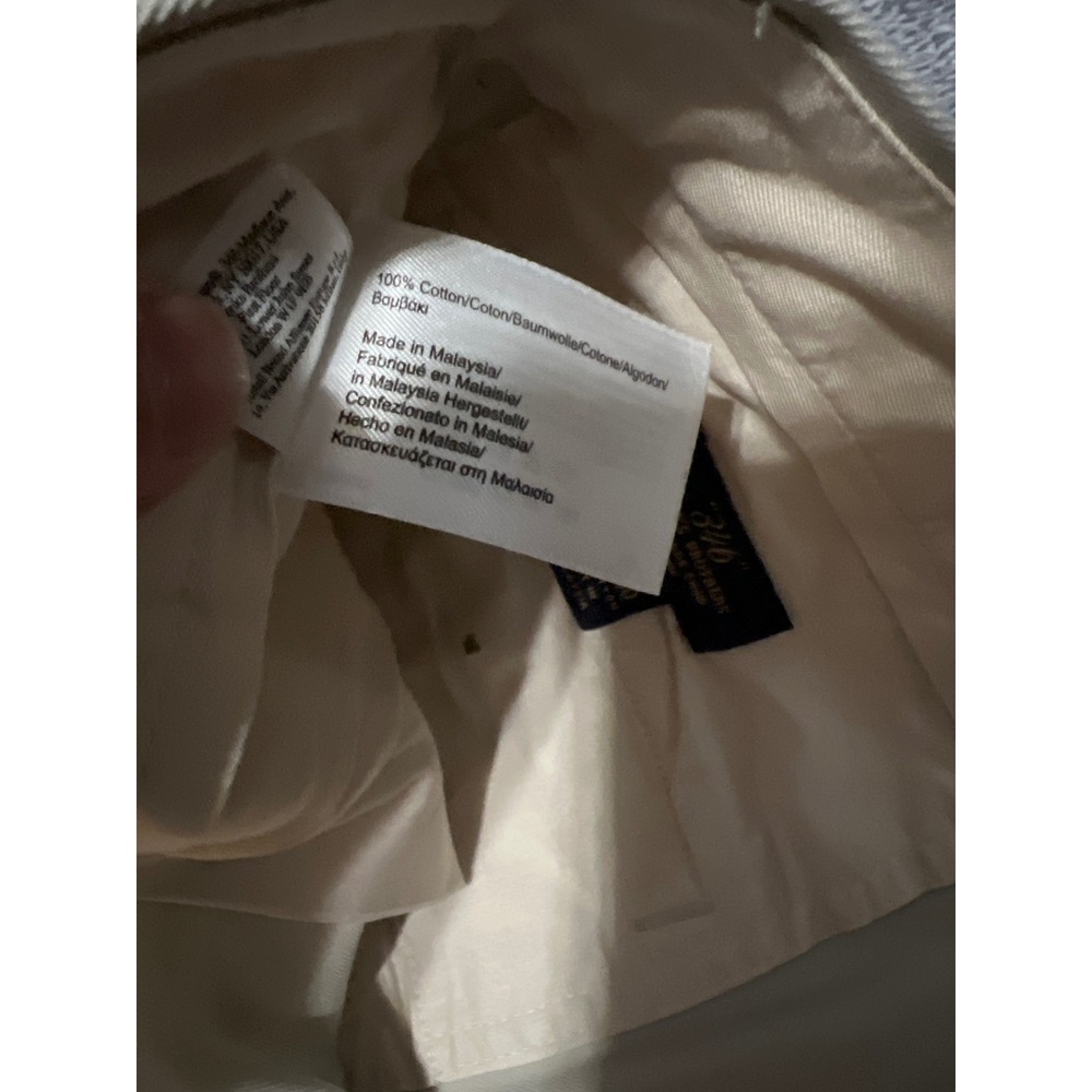 Brooks Brothers 346 Advantage Chino Clark Fit Khaki Tan Pants Mens 33x30 Cotton - Picture 4 of 9